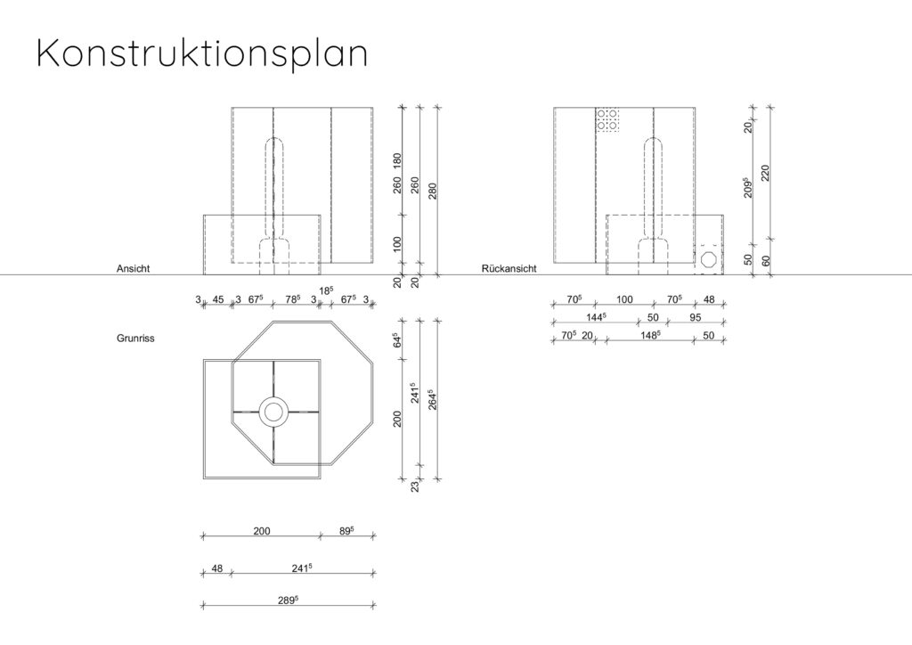 Konstruktionsplan von Wiener Lichtspiele